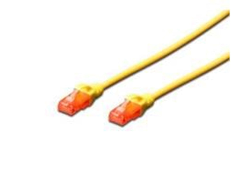 DIGITUS CAT 5e patch cable U/UTP yellow - Gelb - 0.5 meter