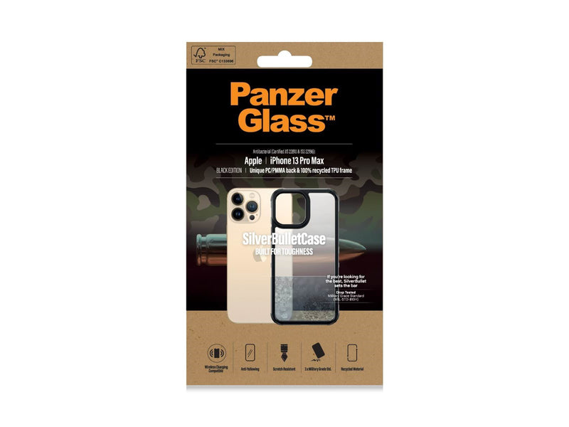 PanzerGlass SilverBullet ClearCase Apple iPhone 13 Pro Max | Black