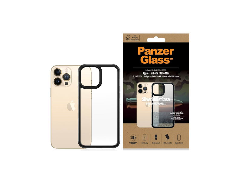 PanzerGlass SilverBullet ClearCase Apple iPhone 13 Pro Max | Black
