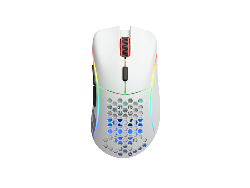Glorious Model D Wireless - Matte White - Gaming Maus (Weiß mit RGB Licht)