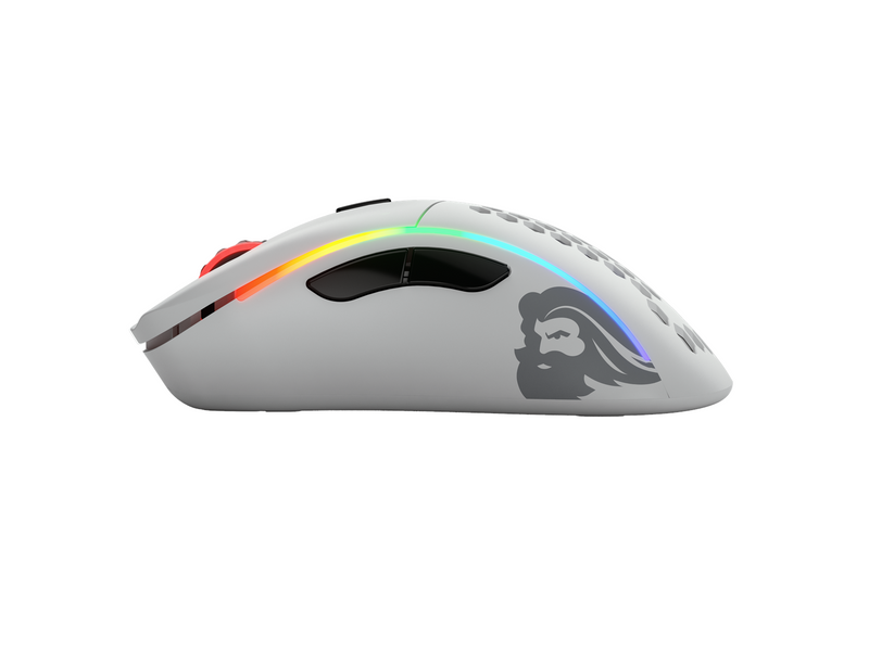 Glorious Model D Wireless - Matte White - Gaming Maus (Weiß mit RGB Licht)