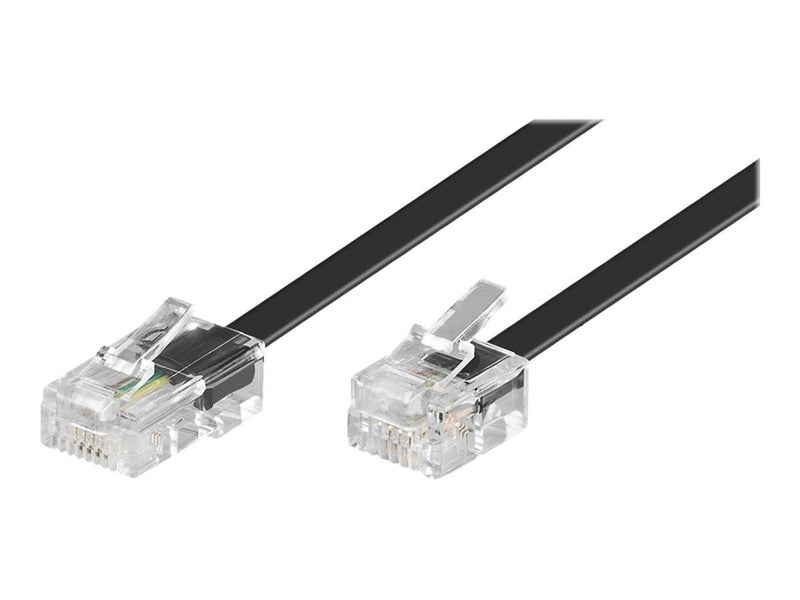 Pro Modular telephone cable - Schwarz - 10 meter