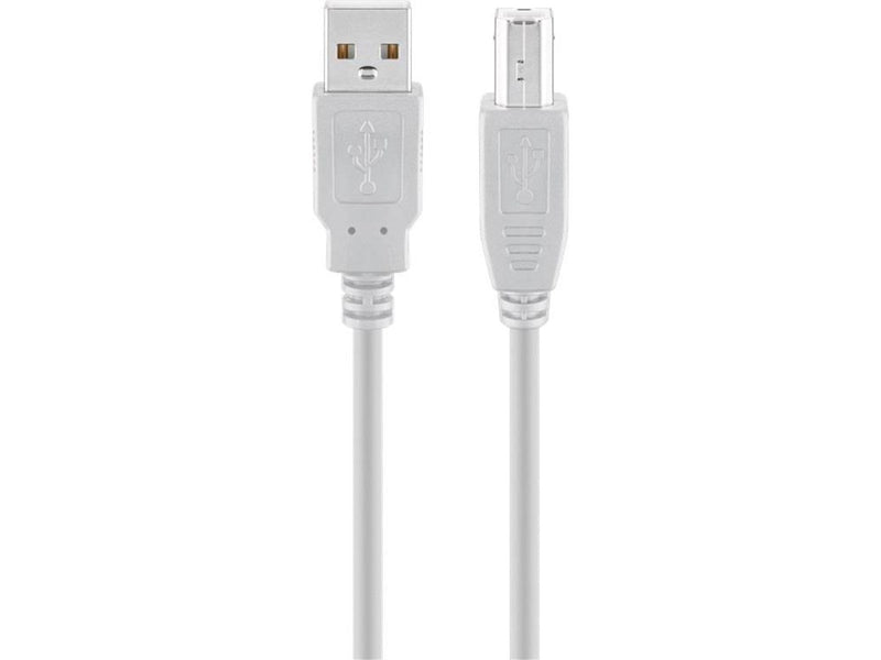 Pro USB-A - USB-B 2.0 - 5m - Grau