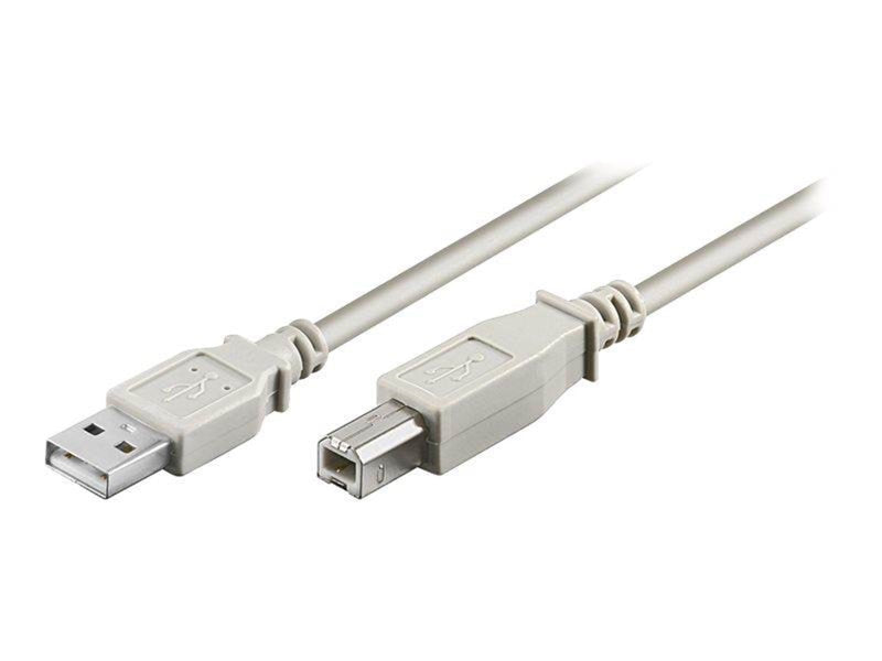 Pro USB-A - USB-B 2.0 - 5m - Grau