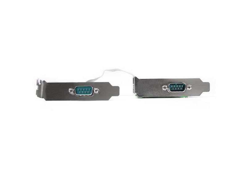 StarTech.com 2 Port Low Profile Native RS232 PCI Express Serial Card mit 16550 UART - Seriell Adapter