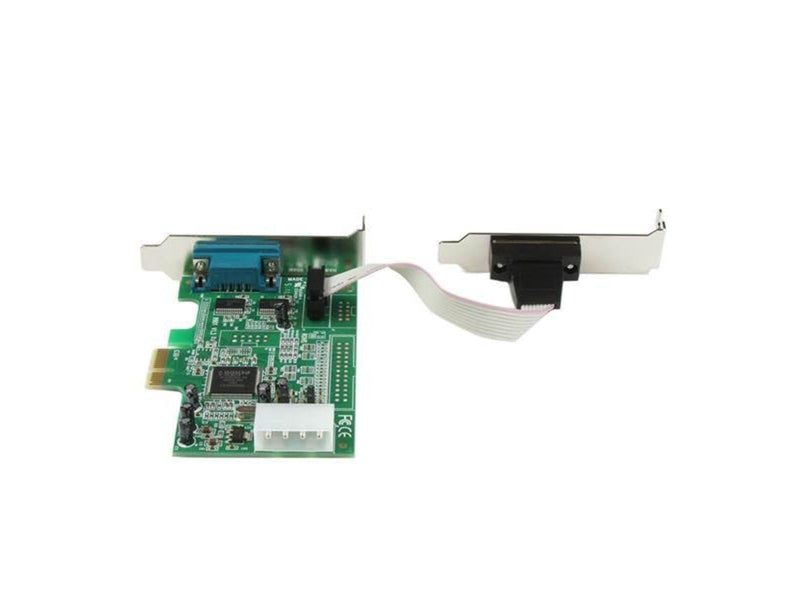 StarTech.com 2 Port Low Profile Native RS232 PCI Express Serial Card mit 16550 UART - Seriell Adapter