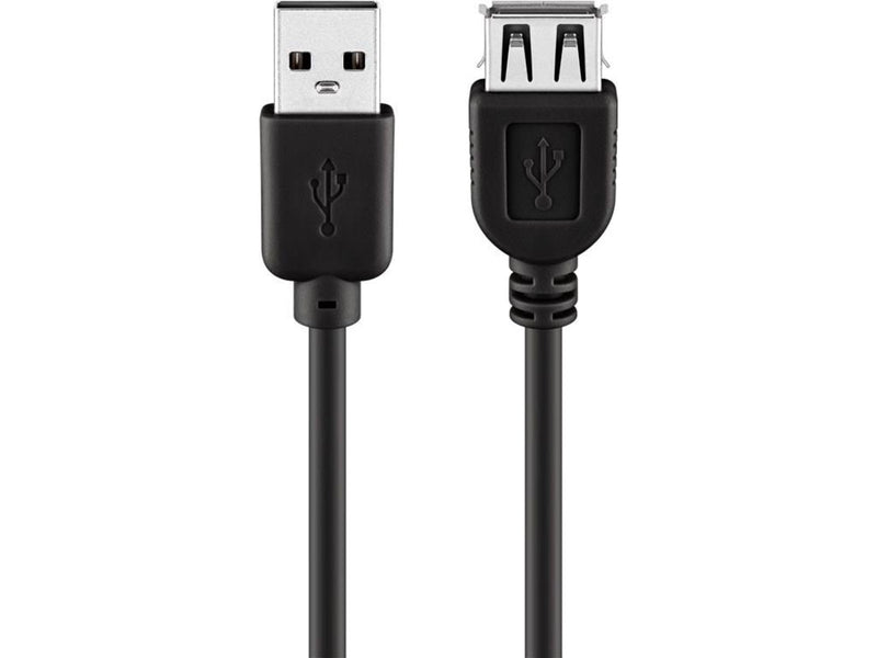 Pro USB 2.0 Hi-Speed extension cable black