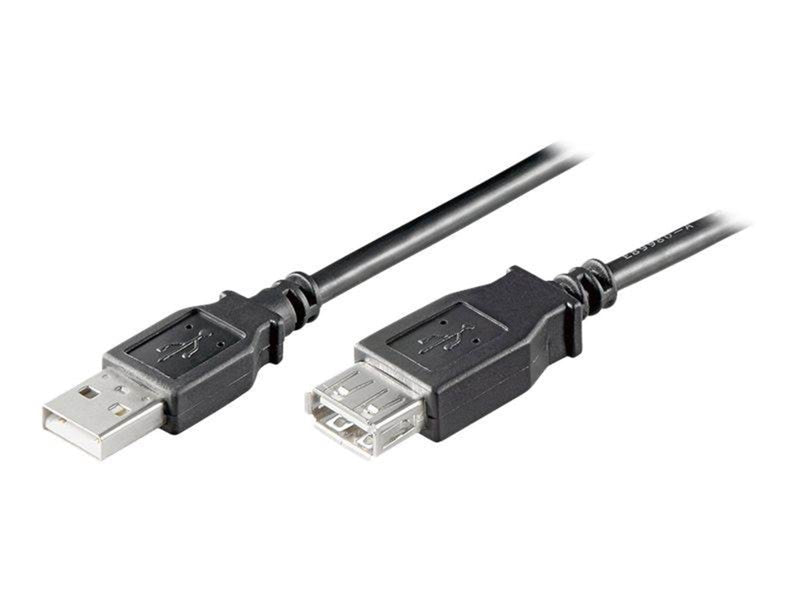 Pro USB 2.0 Hi-Speed extension cable black