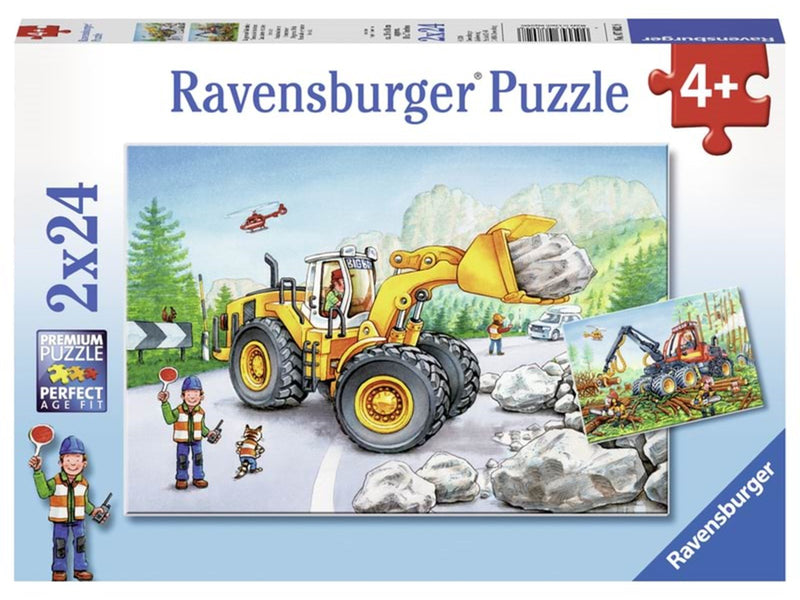 Ravensburger Digger At Work 2x24p