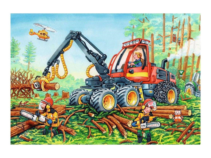 Ravensburger Digger At Work 2x24p