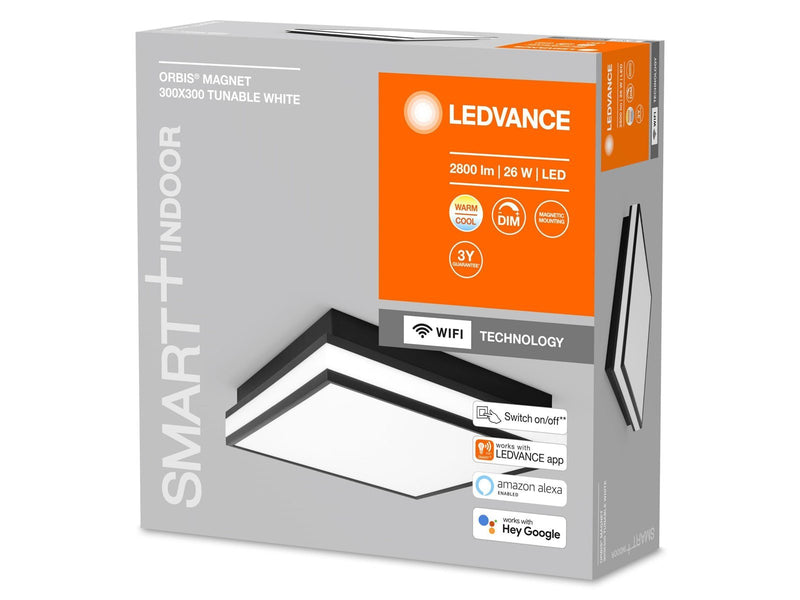 LEDVANCE SMART+ Orbis Magnet 30x30cm TW sort WiFi