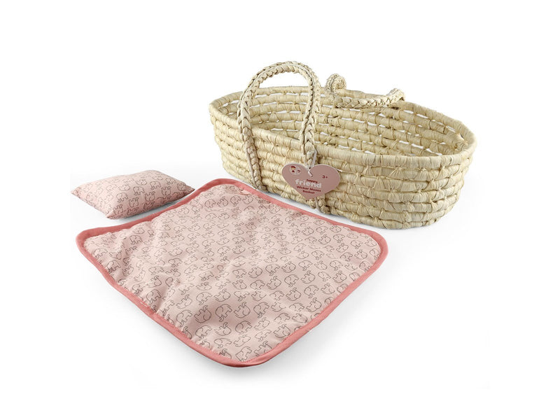 Happy Friend Wicker Moses Basket