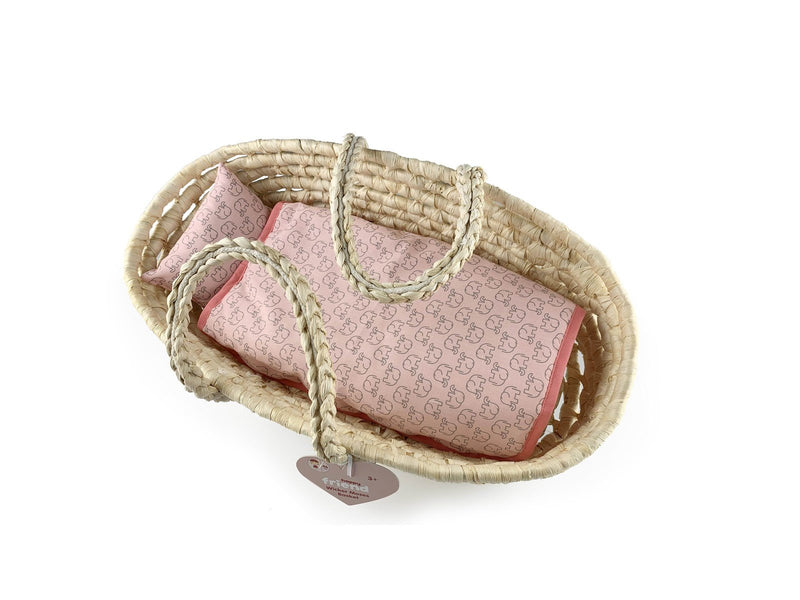 Happy Friend Wicker Moses Basket