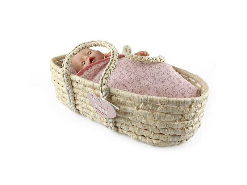 Happy Friend Wicker Moses Basket