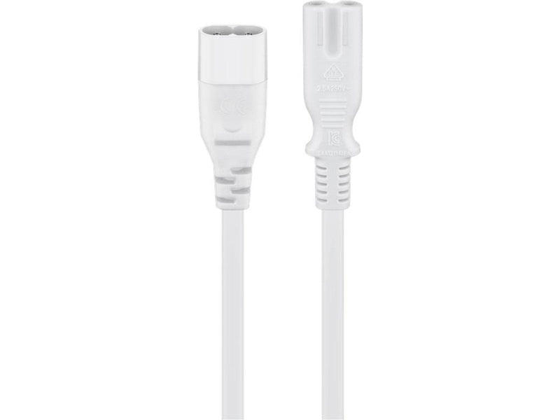Pro Extension cord C7/C8 2 m white