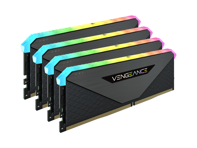 Corsair Vengeance RGB RT DDR4-3200 - 32GB - CL16 - Quad Channel (4 pcs) - AMD Optimized - Schwarz mit RGB