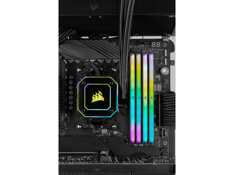Corsair Vengeance RGB RT DDR4-3200 - 32GB - CL16 - Quad Channel (4 pcs) - AMD Optimized - Schwarz mit RGB