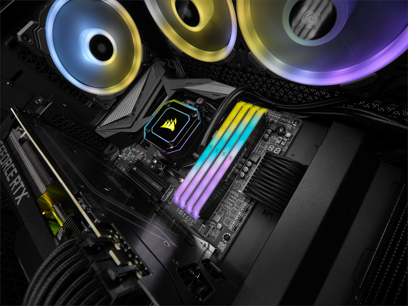 Corsair Vengeance RGB RT DDR4-3200 - 32GB - CL16 - Quad Channel (4 pcs) - AMD Optimized - Schwarz mit RGB