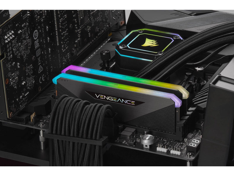Corsair Vengeance RGB RT DDR4-3600 - 32GB - CL16 - Dual Channel (2 pcs) - AMD Optimized - Schwarz mit RGB