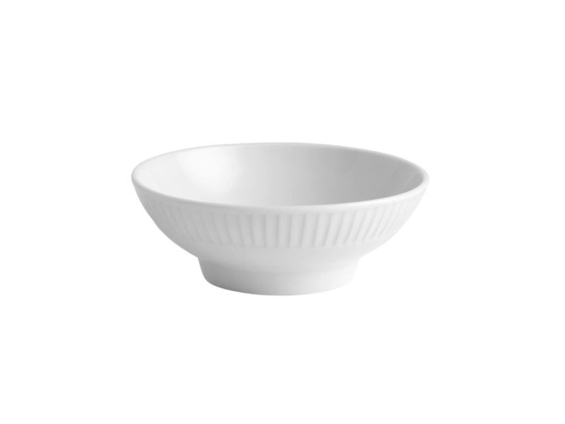 Pillivuyt Plissé Bowl on foot 12 x 4.5 cm White