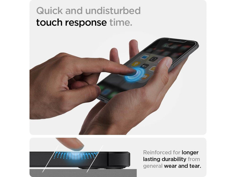 Spigen Glas tR EZ Fit - 2 Pack - iPhone 12 mini