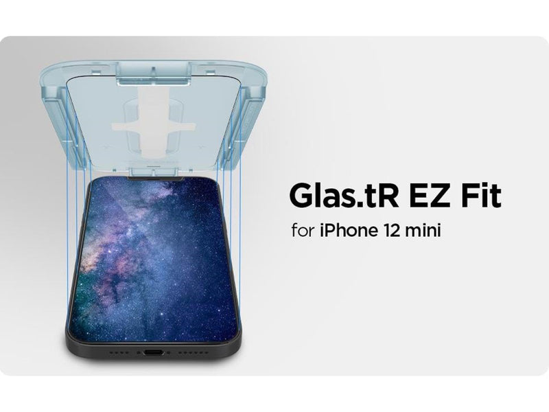Spigen Glas tR EZ Fit - 2 Pack - iPhone 12 mini