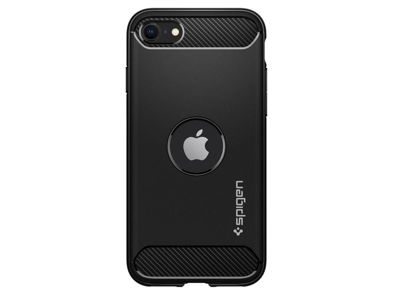 Spigen Rugged Armor - black - iPhone SE (2022/2020)