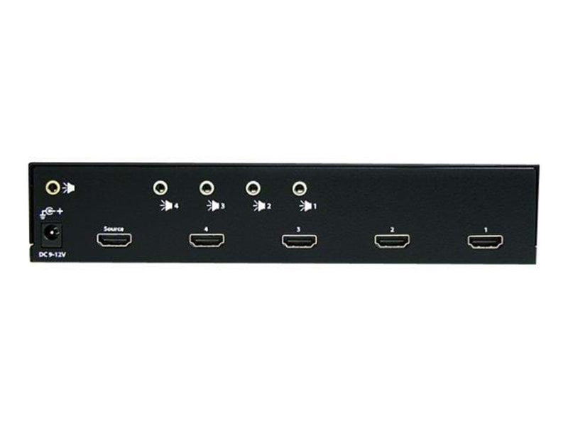 StarTech.com 4 Port HDMI 1.3 Video Splitter w/ Audio - Videosplitter - 4 Anschlüsse