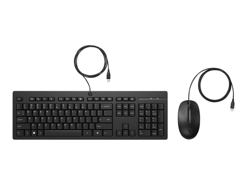 HP 225 - Tastatur & Maus Set - Englisch - Schwarz