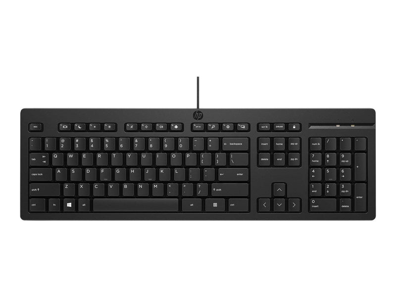 HP 125 - Tastaturen - Englisch - Schwarz