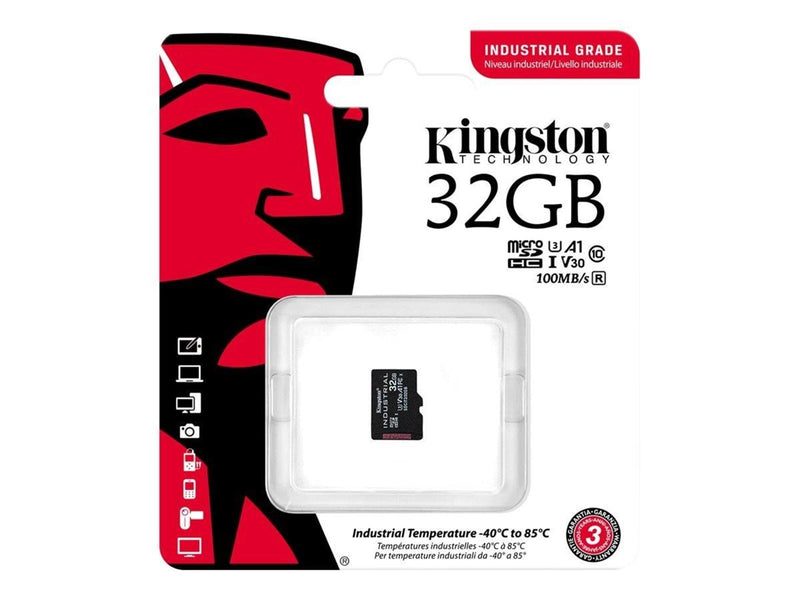 Kingston Industrial microSD/SD - 100MB/s - 32GB