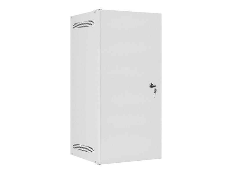 Lanberg WF10-2312-00S Rack Cabinet 10" Wall Mount 12U 280x310mm with Metal Door (Flat Pack) Grey RAL7035
