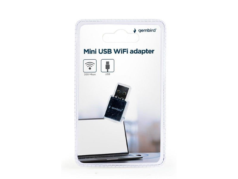 Gembird Mini USB WiFi adapter - WiFi 4 / 300Mbps