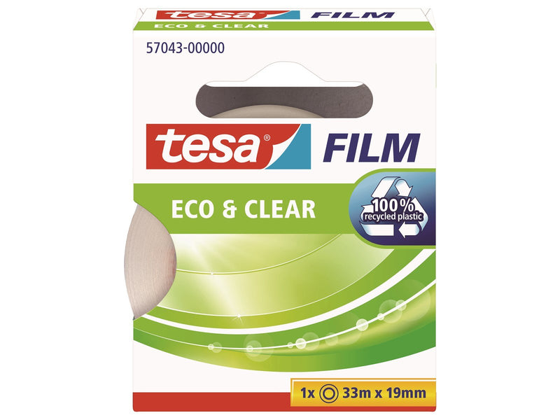 tesa film eco & clear tape 33m x 19mm Transparent