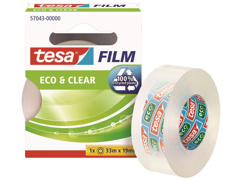 tesa film eco & clear tape 33m x 19mm Transparent