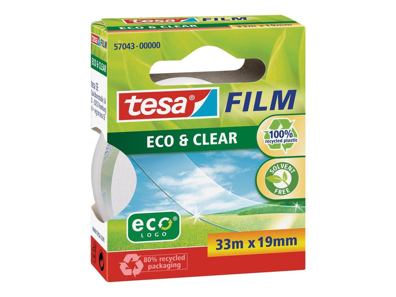 tesa film eco & clear tape 33m x 19mm Transparent