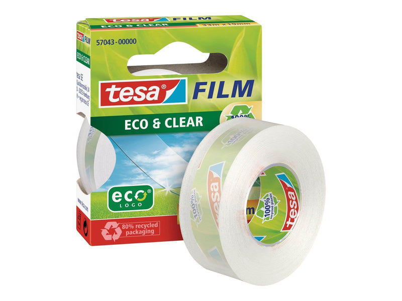 tesa film eco & clear tape 33m x 19mm Transparent