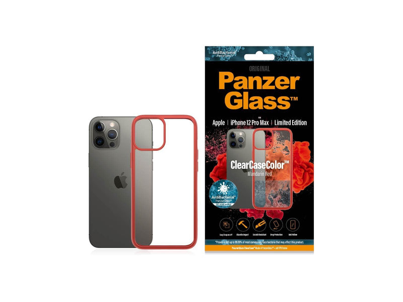 PanzerGlass ClearCaseColor™ Apple iPhone 12 Pro Max - Mandarin Red Limited Edition