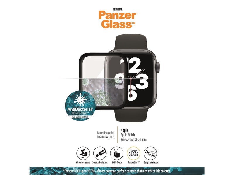 PanzerGlass Apple Watch Series 4 | 5 | 6 | SE 40mm| Screen Protector Glass