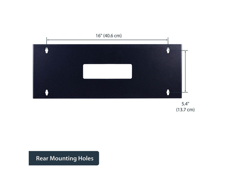 StarTech.com 4U 19in Hinged Wall Montage Bracket für Patch Panels - Beschlag für Montage an Wand