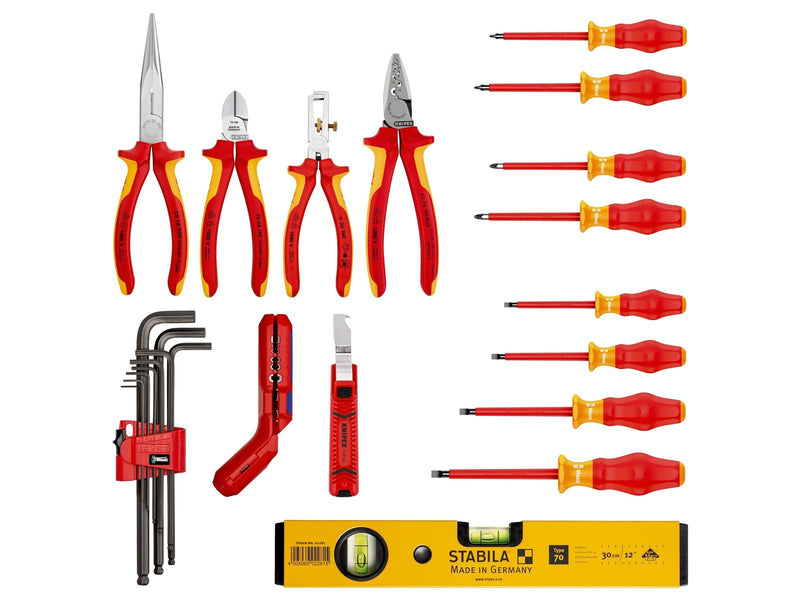 KNIPEX Werkzeugkoffer „Robust23 Start" Elektro, 24-teilig