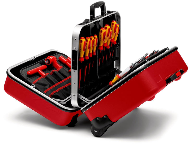 KNIPEX Werkzeugkoffer "BIG Twin Move RED" Elektro Kompetenz