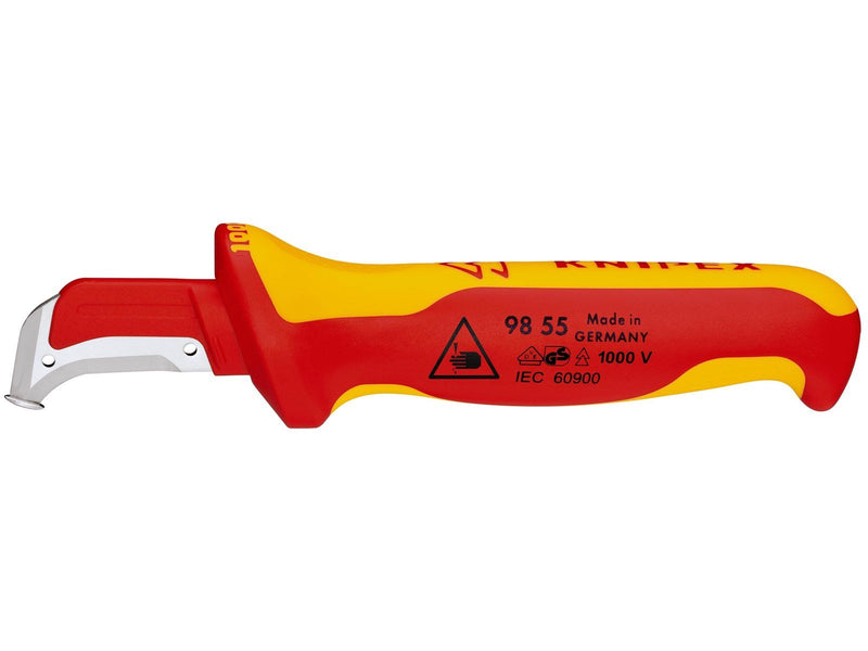 KNIPEX Abmantelungsmesser, mit Gleitschuh