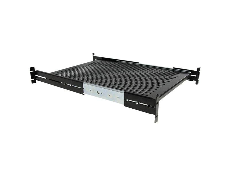 StarTech.com 19in Vented Eistellbarer Depth Sliding Server Rack Gehäuse Regal - Rackregal (verschiebbar forskydes belüftet