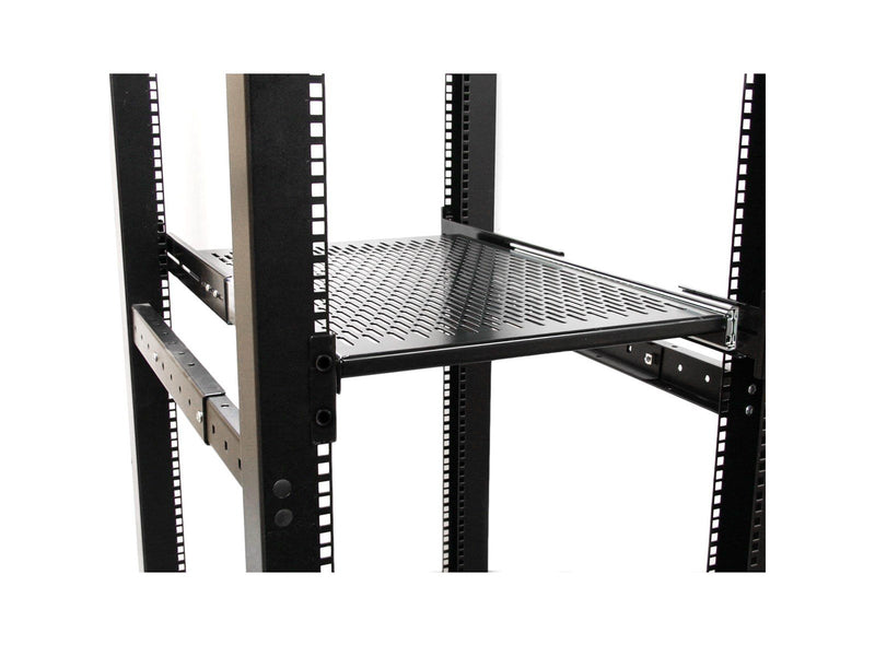 StarTech.com 19in Vented Eistellbarer Depth Sliding Server Rack Gehäuse Regal - Rackregal (verschiebbar forskydes belüftet