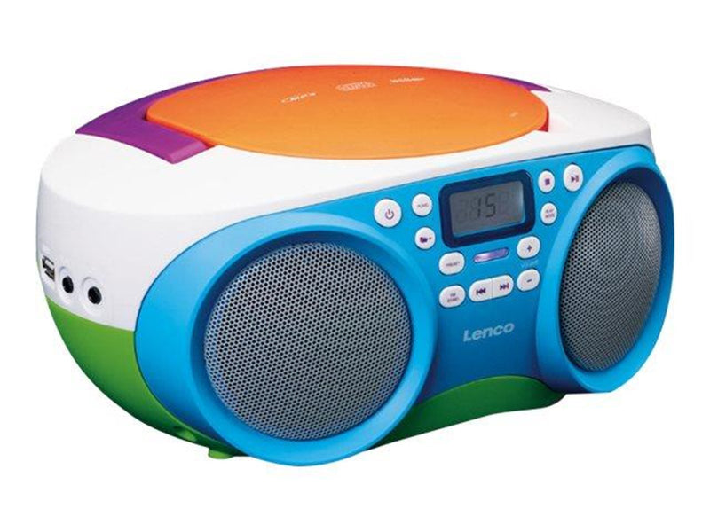 Lenco SCD-41 - Portable FM Radio and CD/USB-player - Multi colour