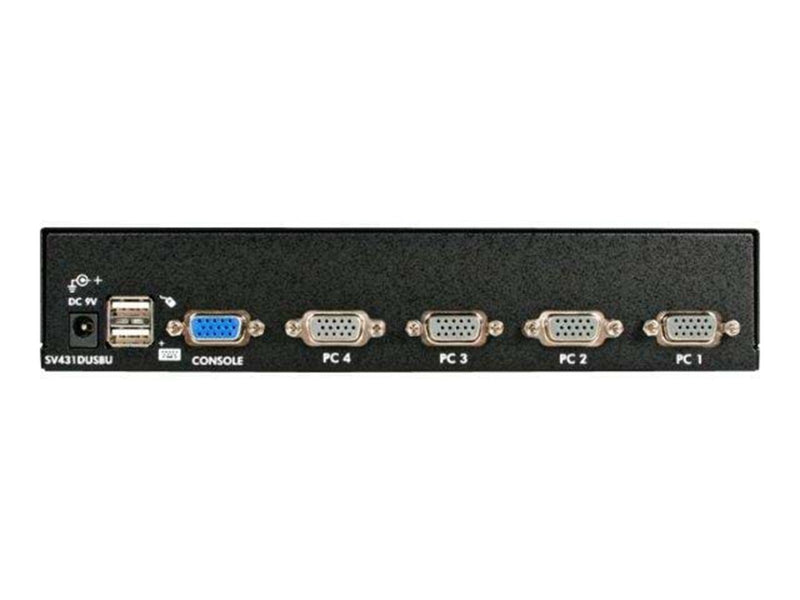 StarTech.com 4 Port 1U Rack Befestigungskit USB KVM Switch mit OSD - KVM Switch - 4 Anschlüsse