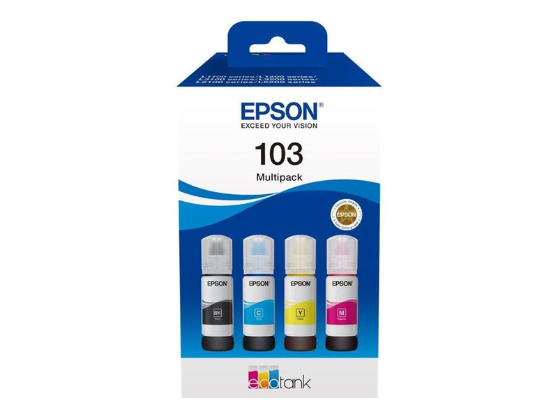 Epson 103 / C13T00S64A 4-Pack (Black / Yellow / Cyan / Magenta) Ink - Nachfülltinte Cyan