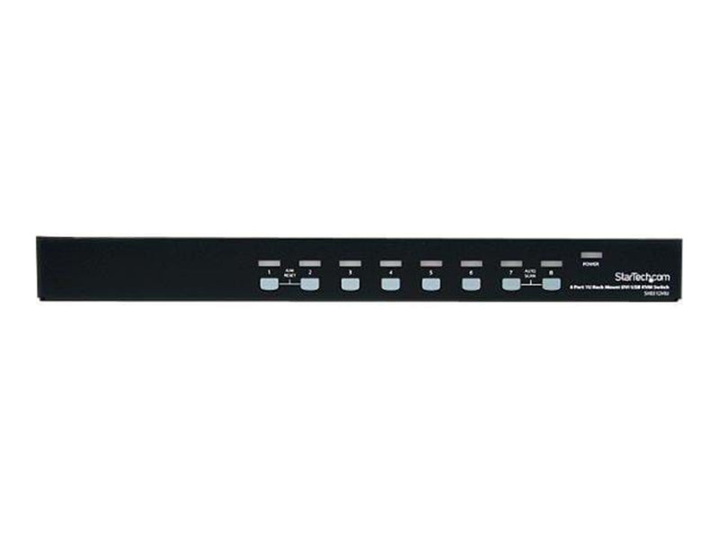 StarTech.com 8 Port 1U Rack Befestigungskit DVI USB KVM Switch - KVM Switch - 8 Anschlüsse
