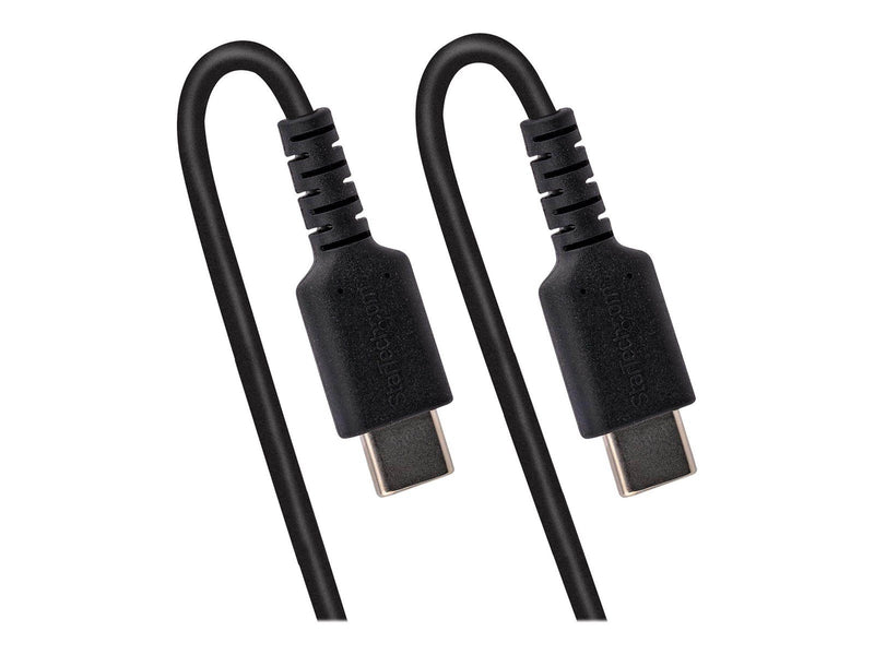 StarTech.com 3ft (1m) USB C Charging Cable Coiled Heavy Duty Fast Charge & Sync USB-C Cable USB 2.0 Type-C Cable Rugged Aramid F